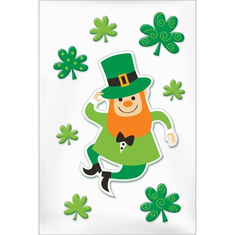 St. Patrick's Day Small Gel Cling Decorations