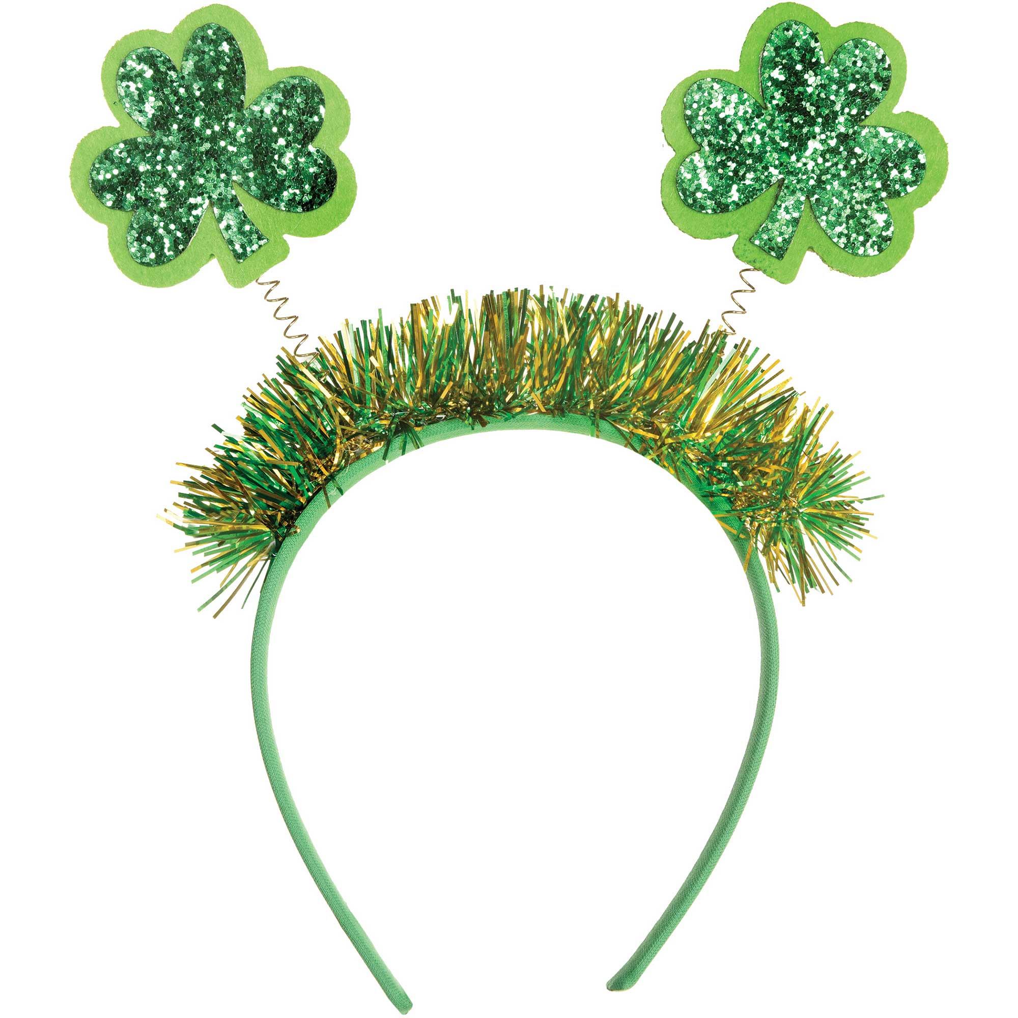 Shamrocks Tinsel Headboppers Adult Costume Accessory