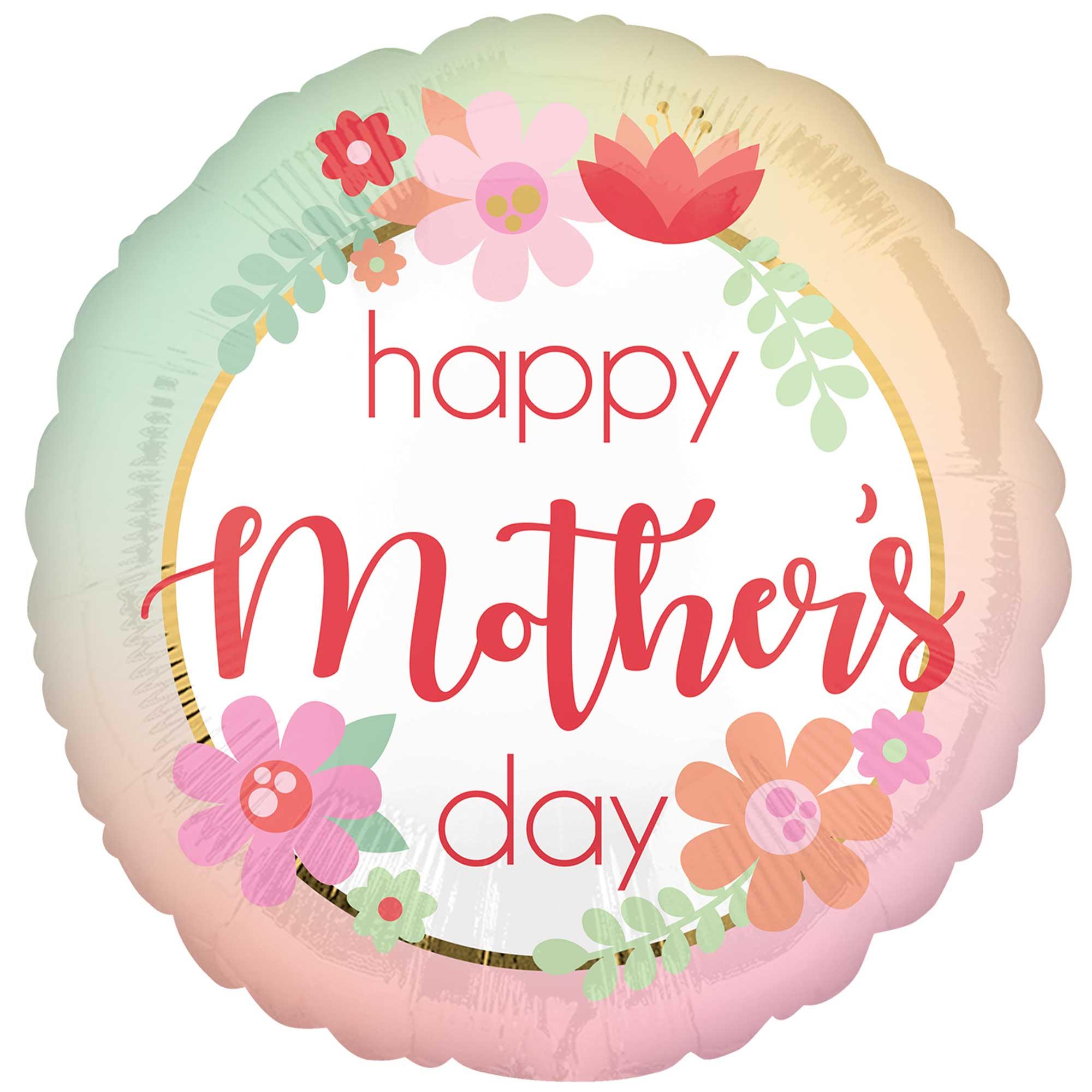 Happy Mother's Day Filtered Ombre 45cm Foil Balloon