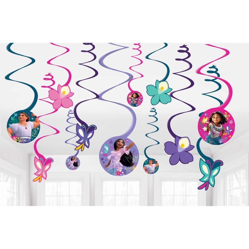 Encanto Spiral Swirl Hanging Decorations Pack of 12