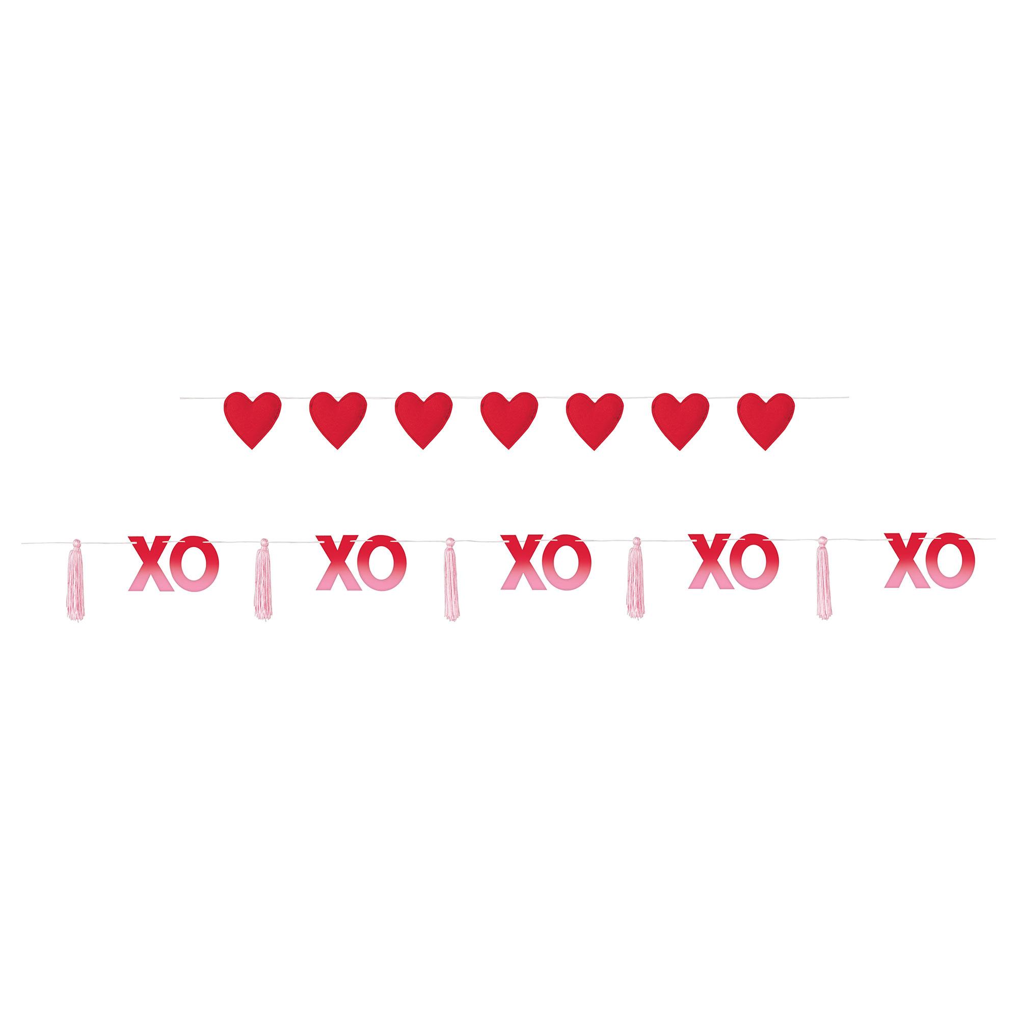 Valentine's Day XOXO Banners Pack of 2