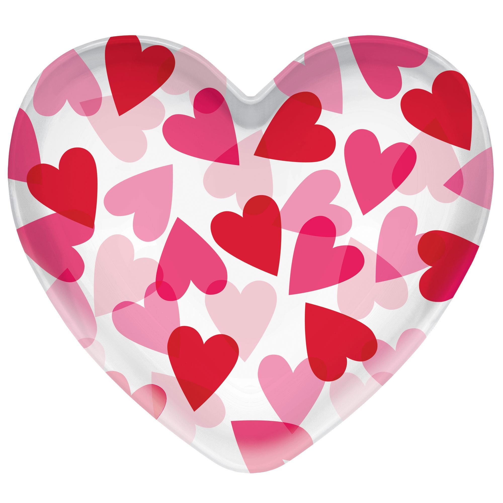 Heart Shaped Plastic Bowl