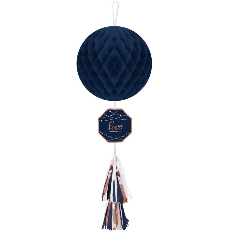 Navy Bride Honeycomb Hanging Decoration