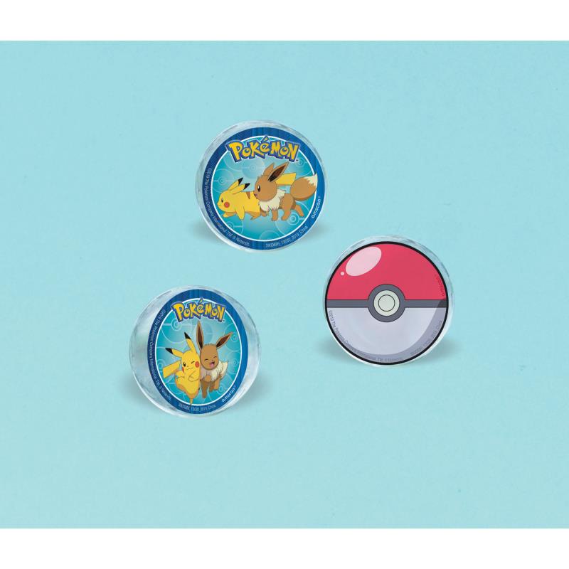 Pokemon Classic Bounce Ball Favours Pack of 4