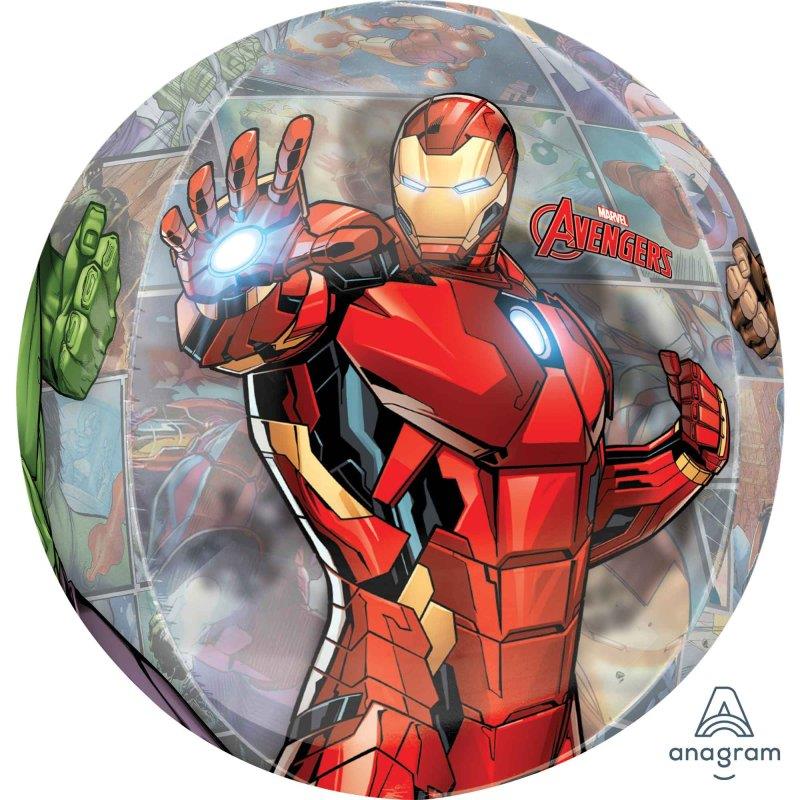 Orbz Avengers Powers Unite Clear Foil Balloon