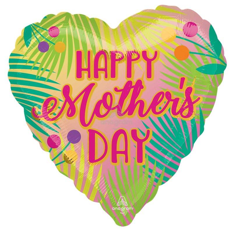 Jumbo Happy Mother's Day Tropical Foil Balloon