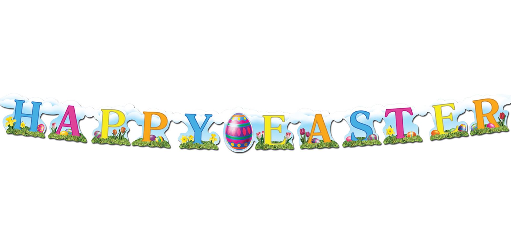 Happy Easter Streamer Banner
