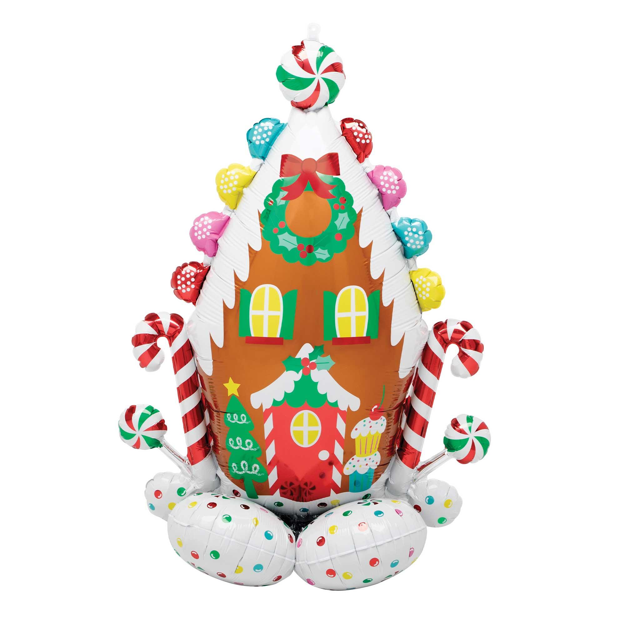 AirLoonz Gingerbread House Foil Balloon