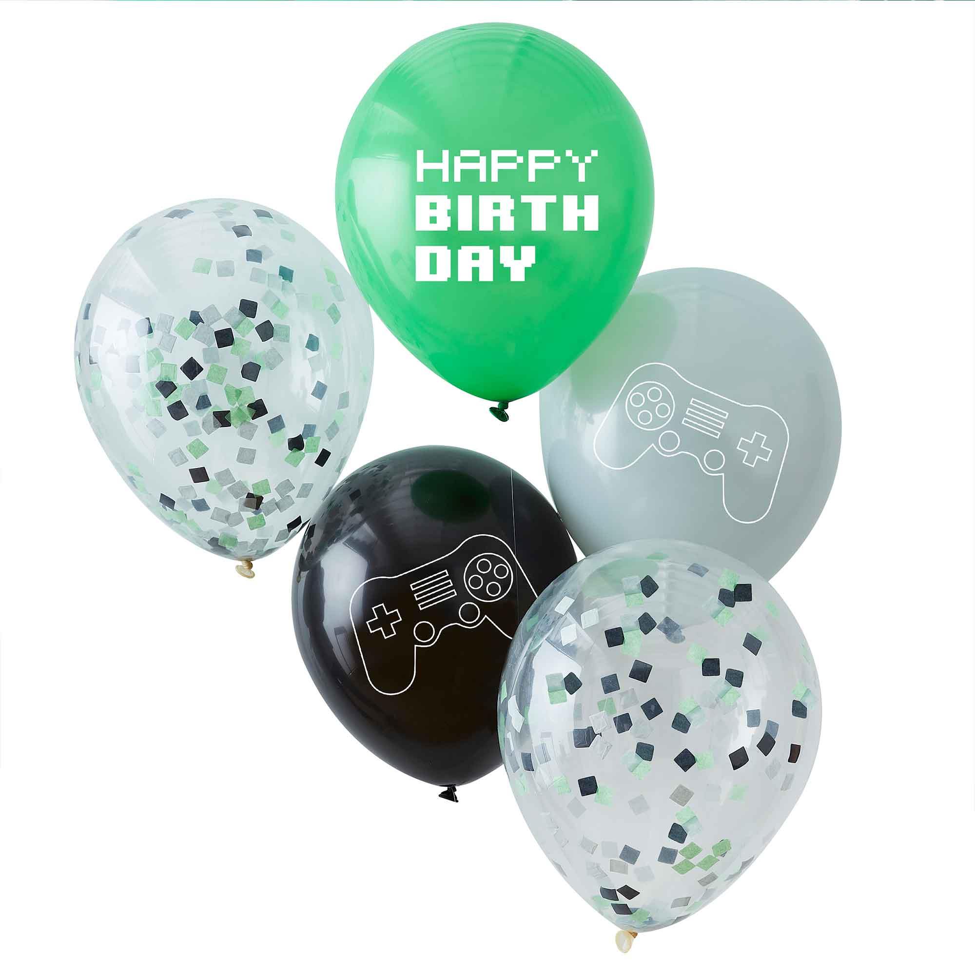 Game Controller Balloon Bundle Pack of 5