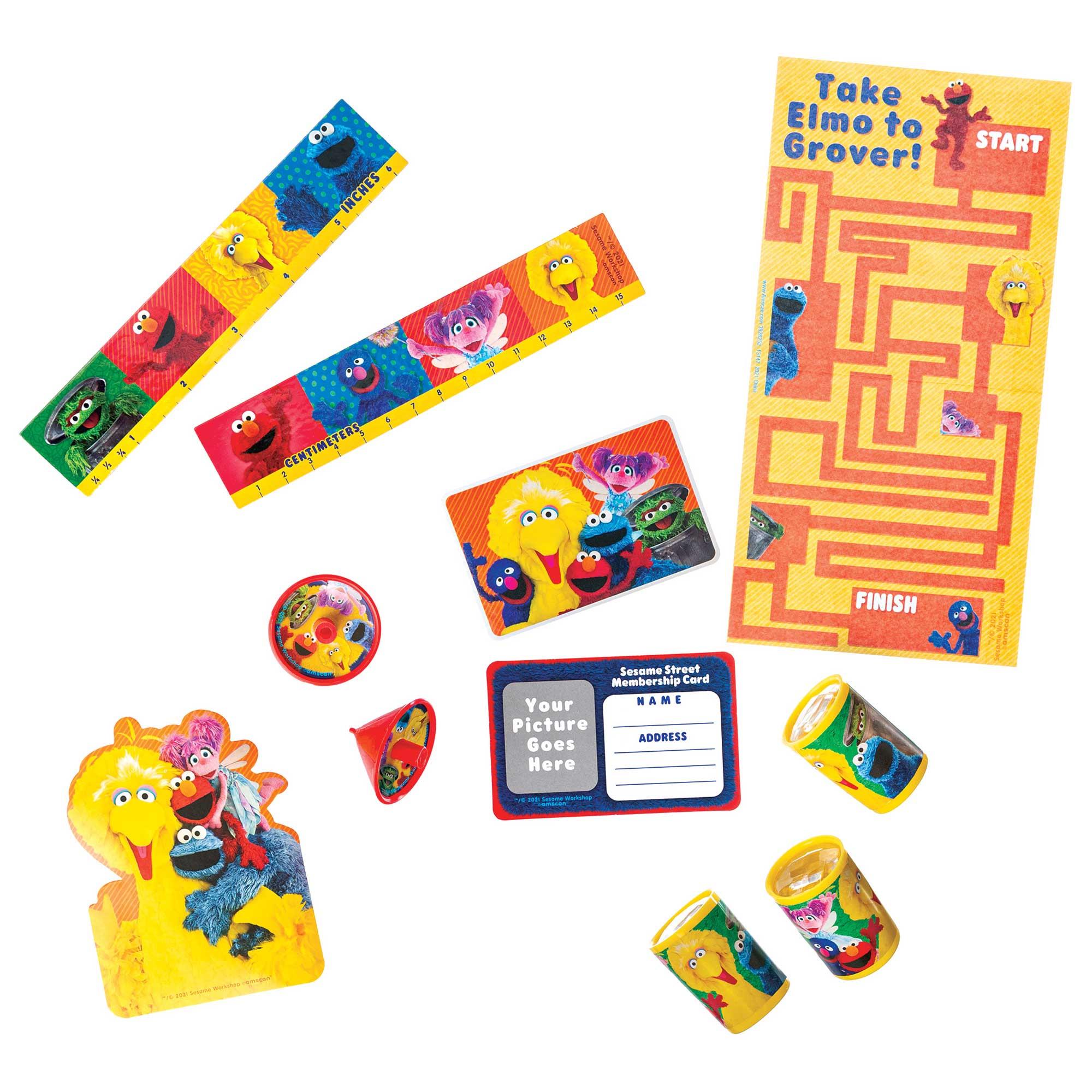 Sesame Street Mega Mix Favors Value Pack of 48