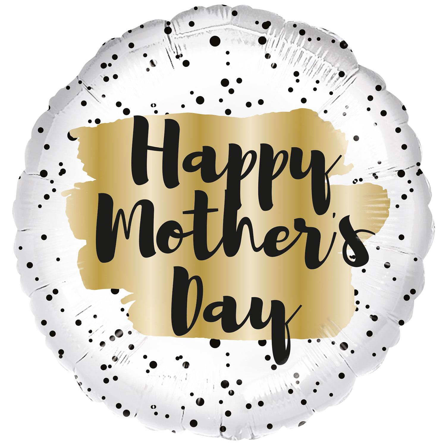 Happy Mother's Day Gold Spot 45cm Foil Balloon