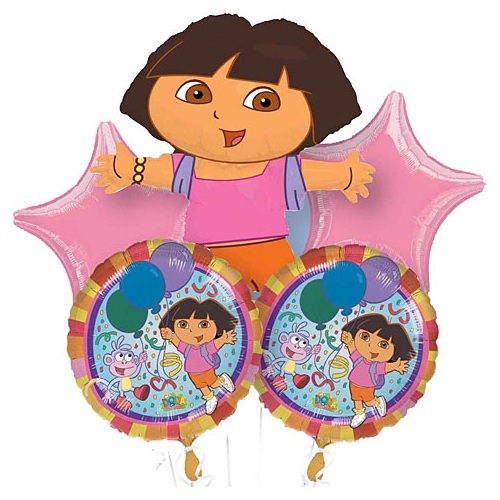 Dora the Explorer Helium Balloon Bouquet