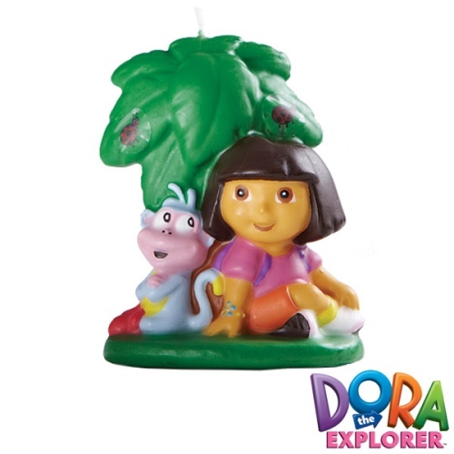 Dora The Explorer & Boots Candle