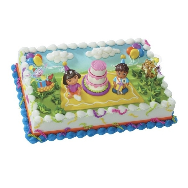 Dora Birthday Celebration Cake Decoration Kit