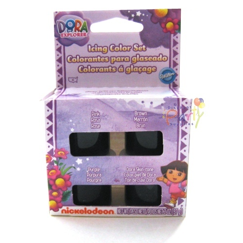 Dora The Explorer Icing Colours (Pack of 4)