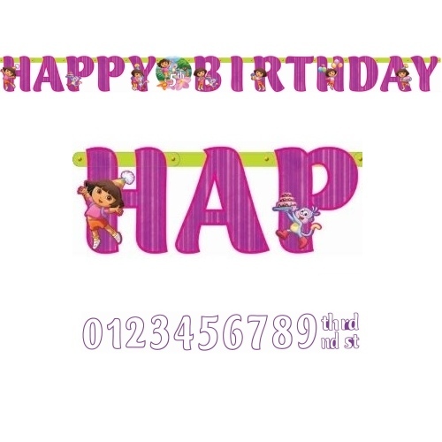 Dora the Explorer Jumbo Add an Age Banner Kit