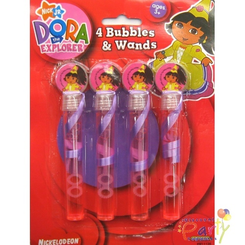 Dora the Explorer Bubble Wands (Pack of 4)