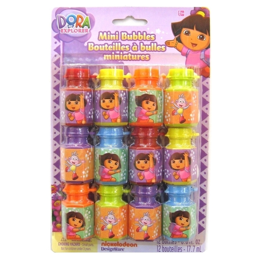 Dora the Explorer Mini Bubble Bottles (Set of 12)