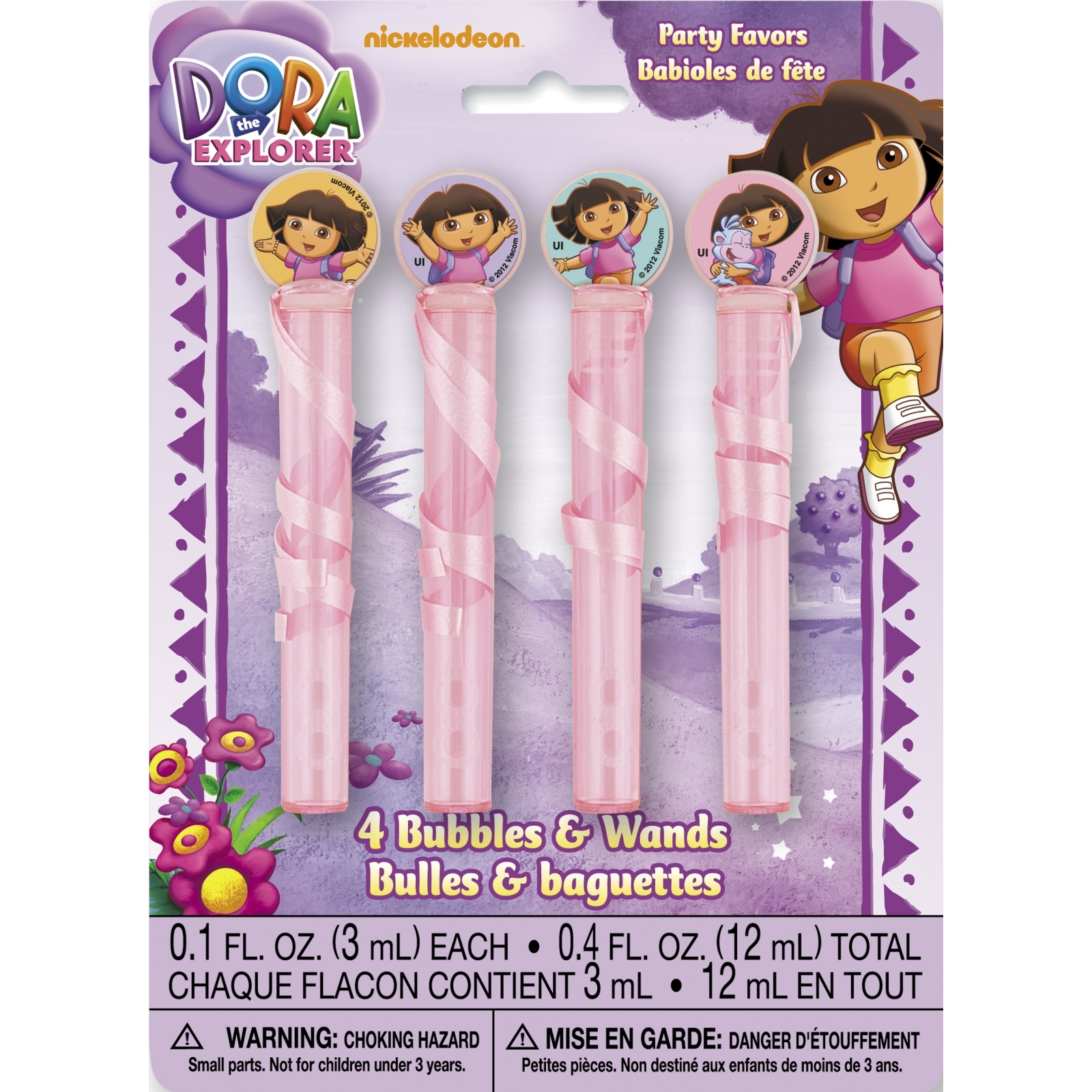 Dora the Explorer Bubble Wands (Pack of 4)