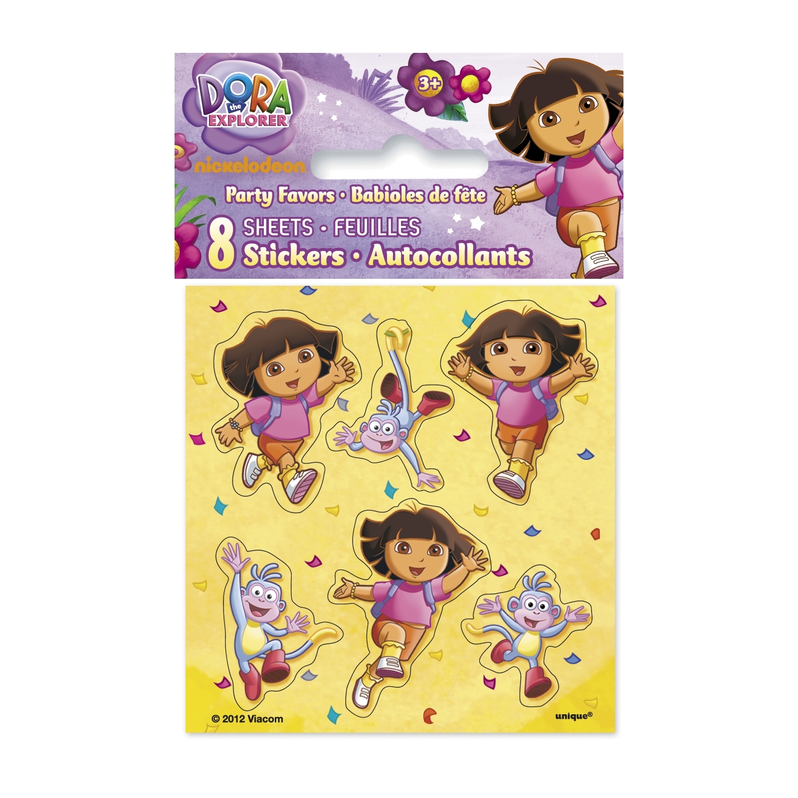 Dora The Explorer Sticker Sheets (Pack of 8)