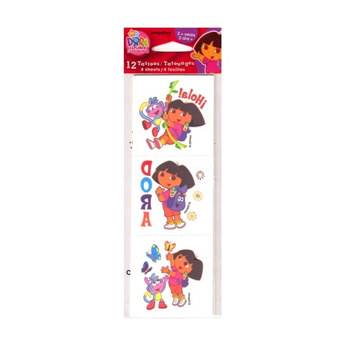 Dora The Explorer Tattoos (4 Sheets)