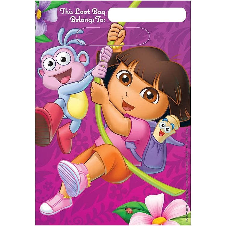 Dora The Explorer Lolly/Treat Bags (Pack of 8)