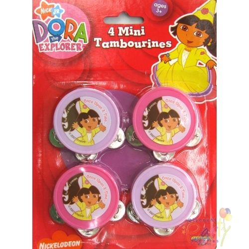Dora the Explorer Mini Tambourines (Pack of 4)