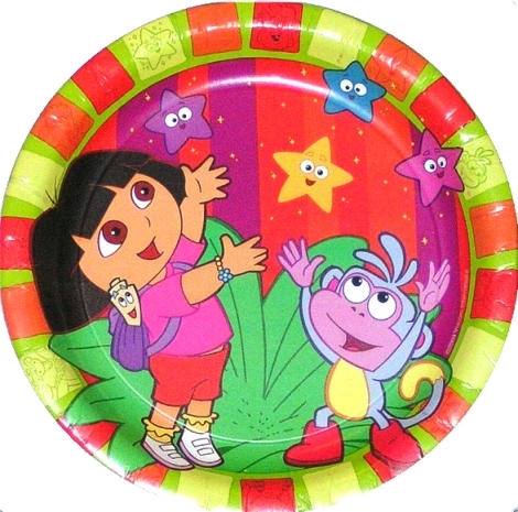 Dora The Explorer Small Paper Plates (Pack of 8)