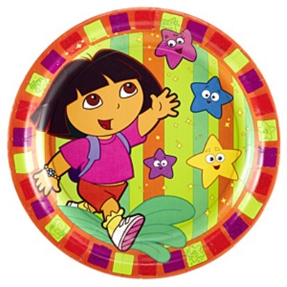 Dora The Explorer Large Paper Plates (Pack of 8)