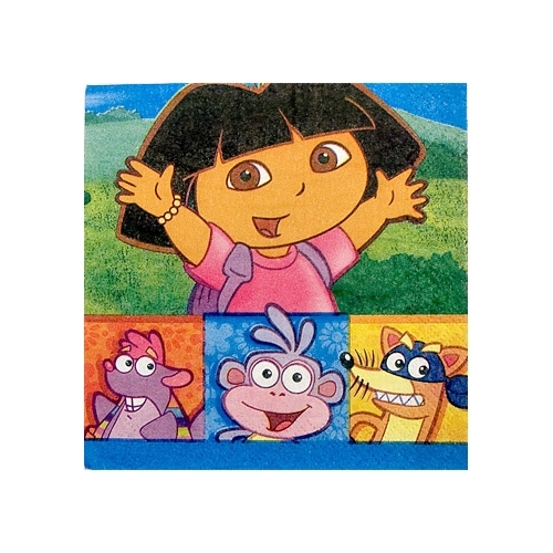 Dora The Explorer Small Napkins / Serviettes (Pack of 16)