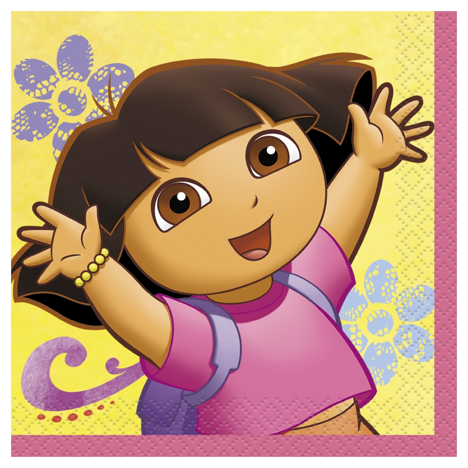 Dora The Explorer and Boots Small Napkins / Serviettes (Pack of 16)