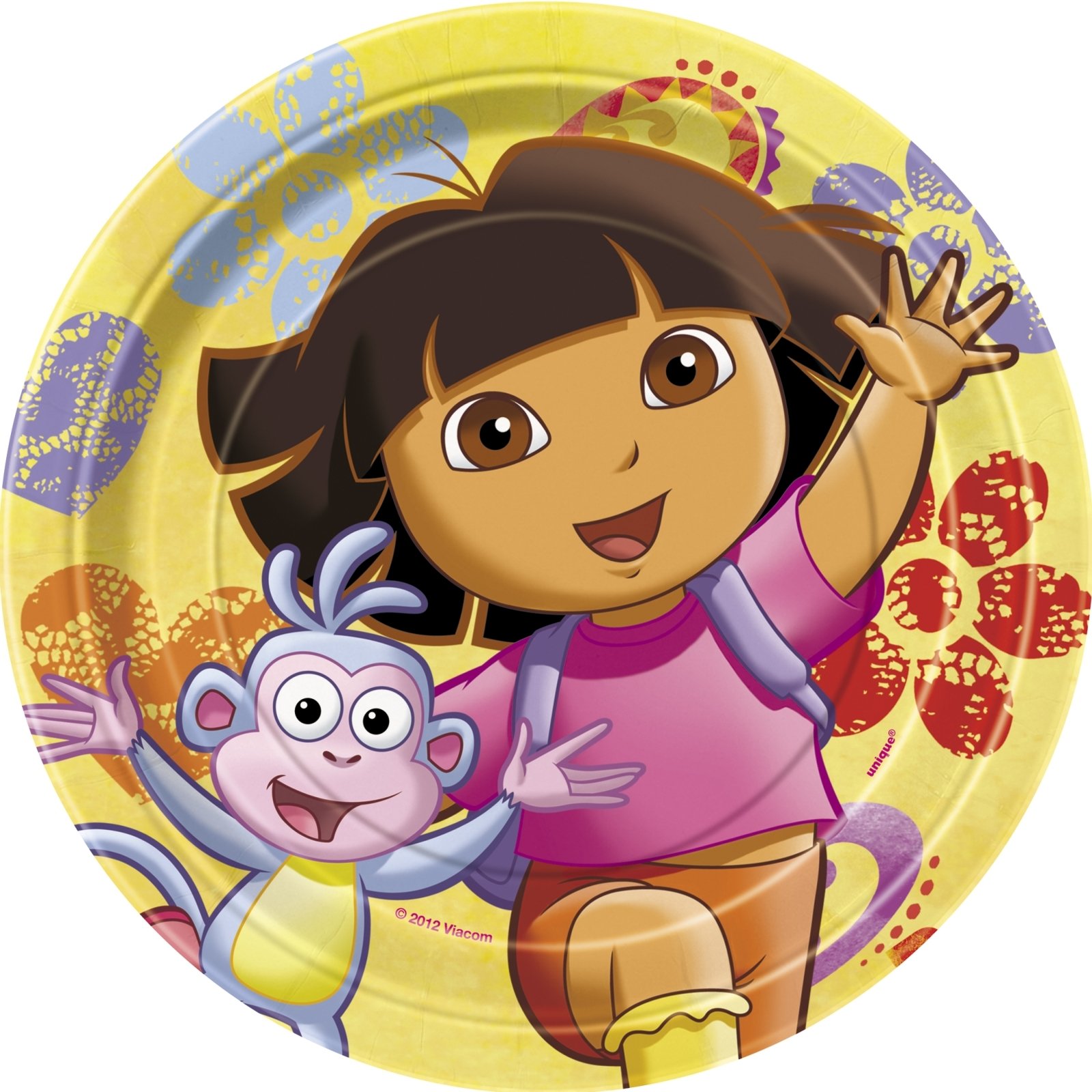 Dora The Explorer & Boots Small Paper Plates (Pack of 8)