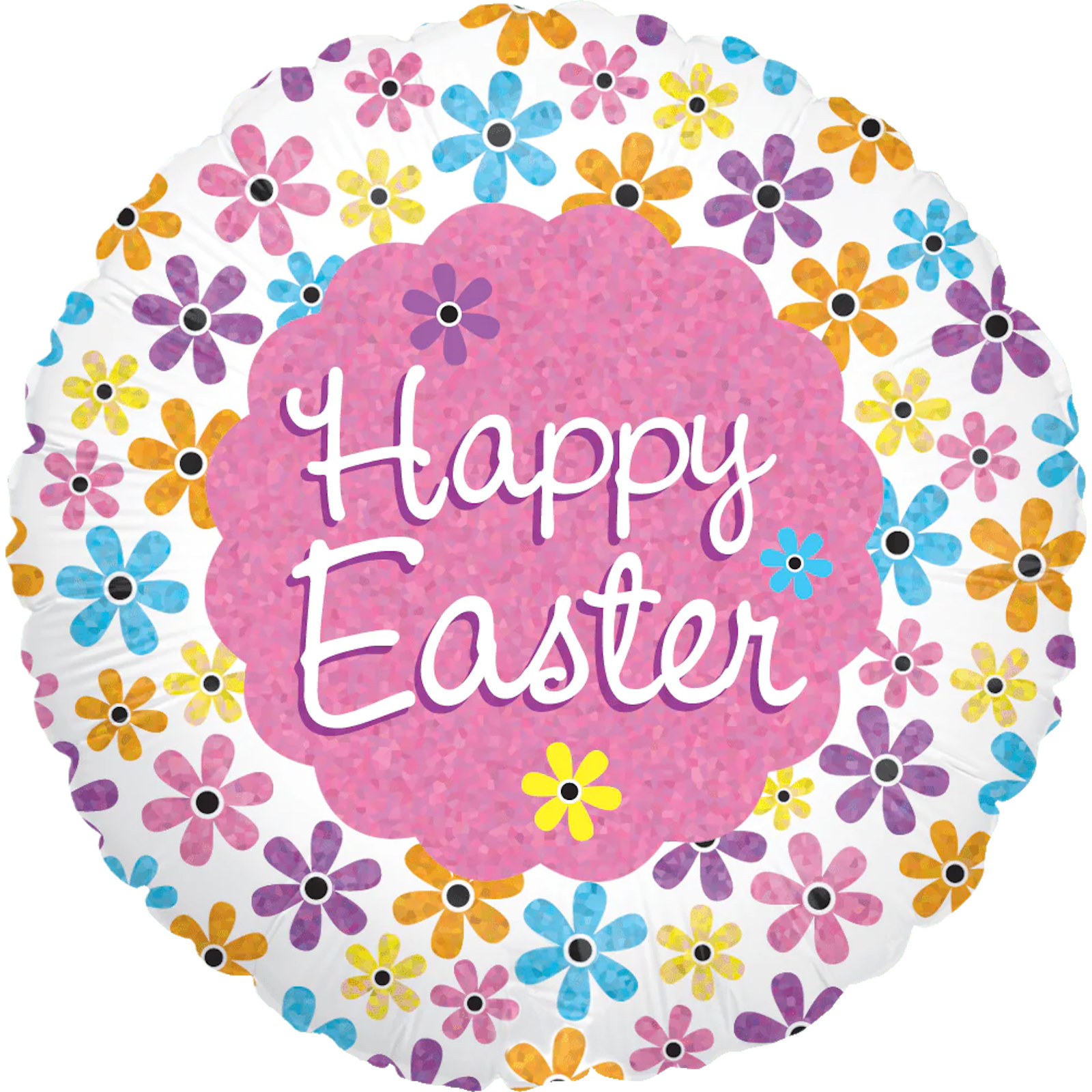 Happy Easter Spring Petal Foil Helium Balloon
