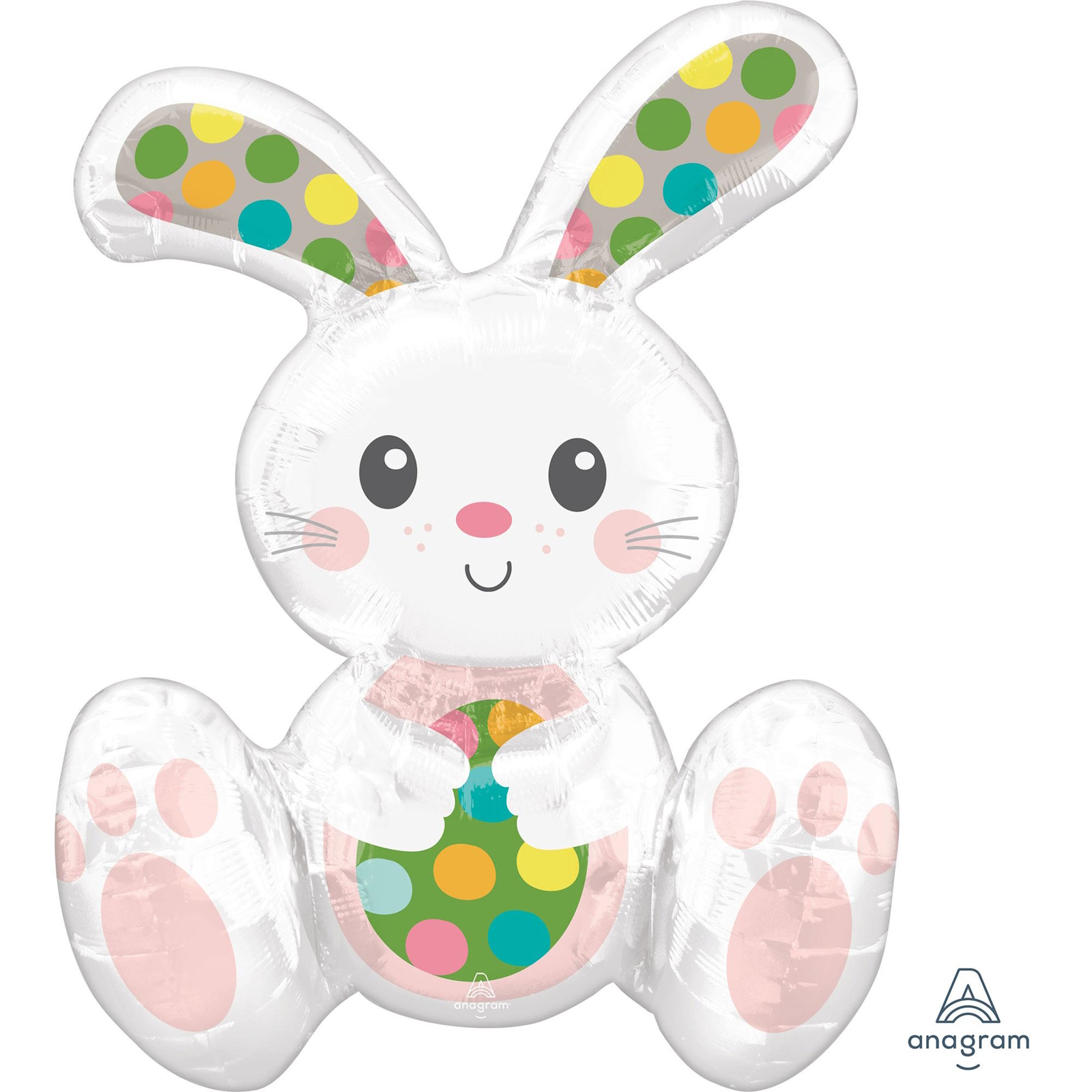 Easter Bunny Air Fill Balloon 50cm