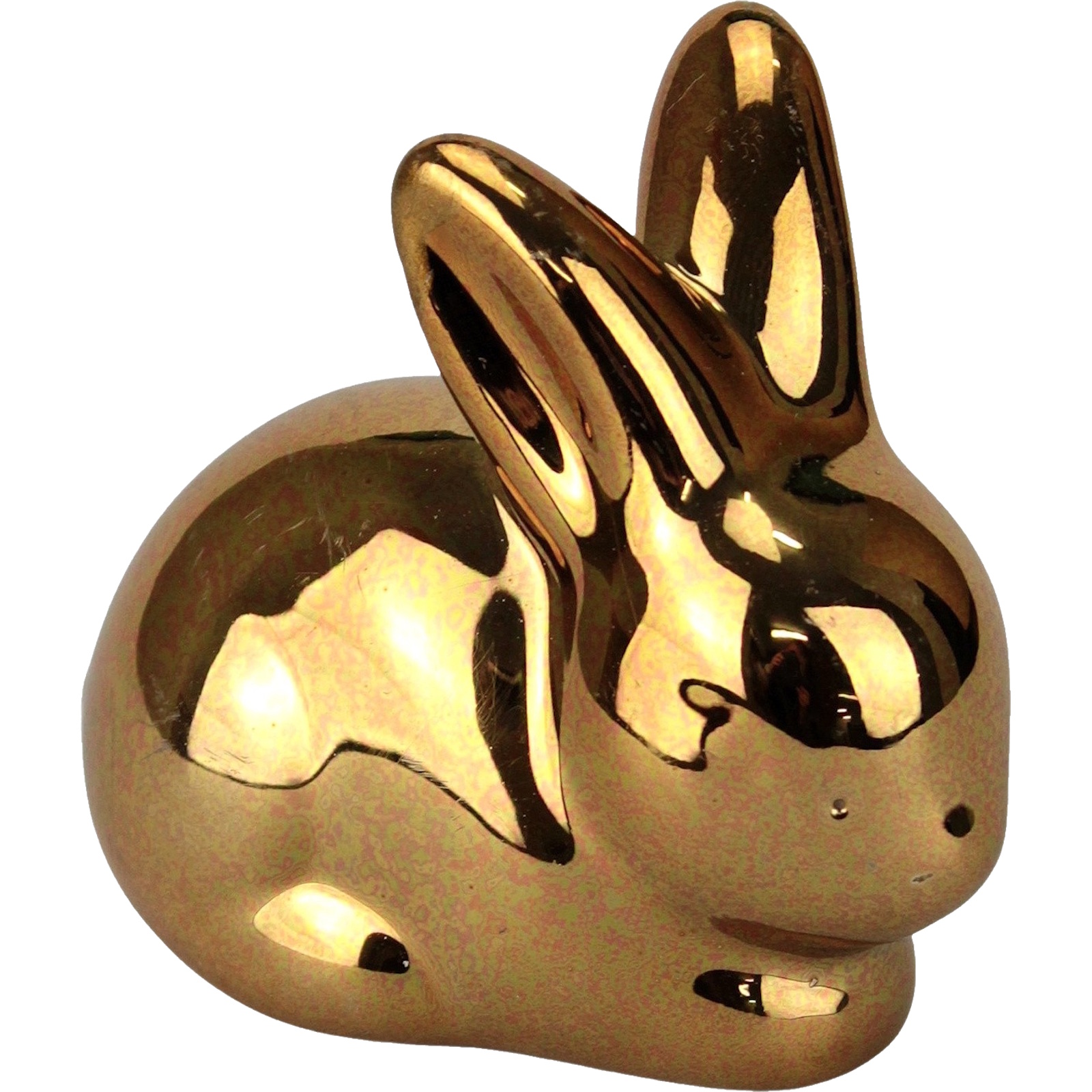 Gold Sitting Bunny Rabbit Decoration 5.5cm 