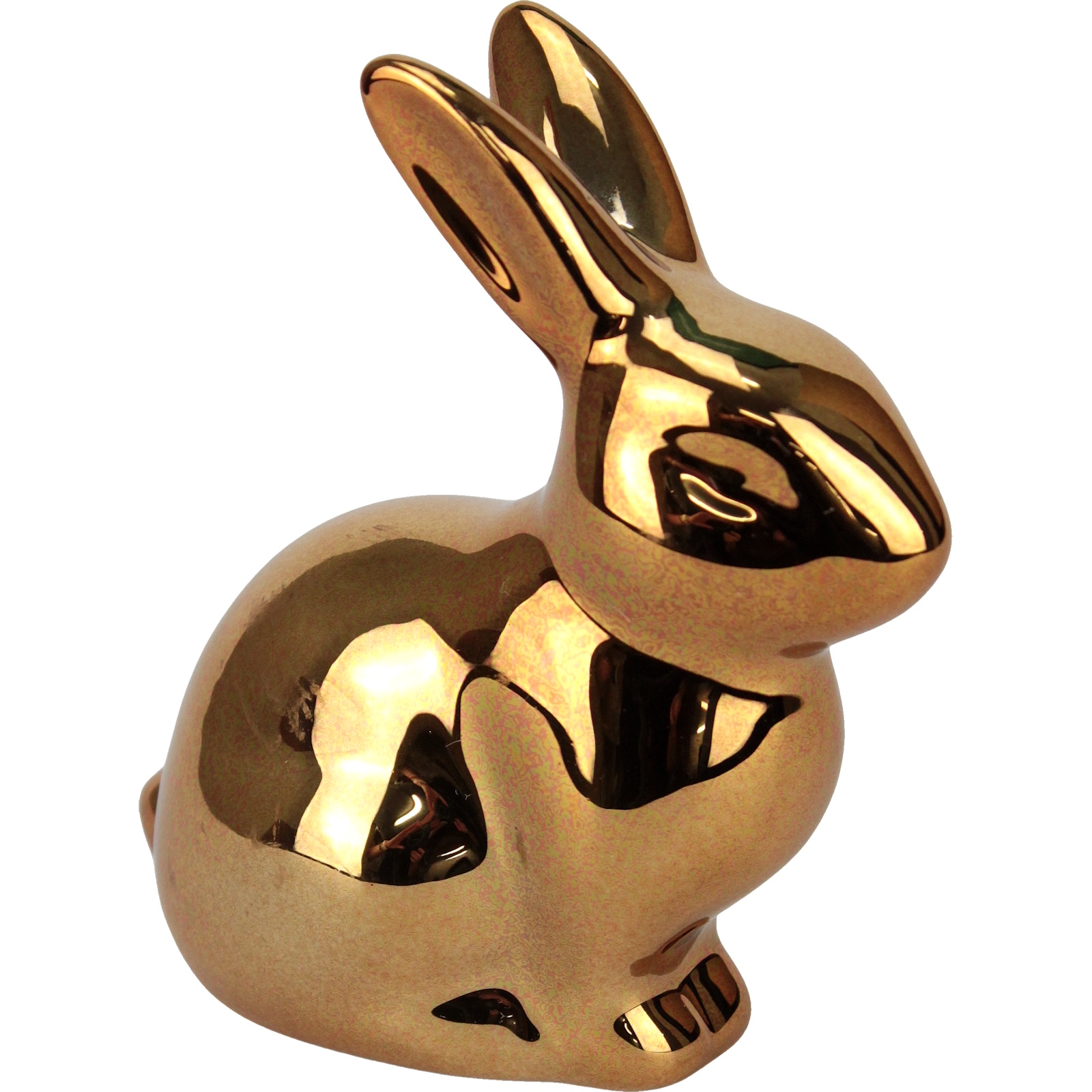 Gold Sitting Bunny Rabbit Decoration 9cm 