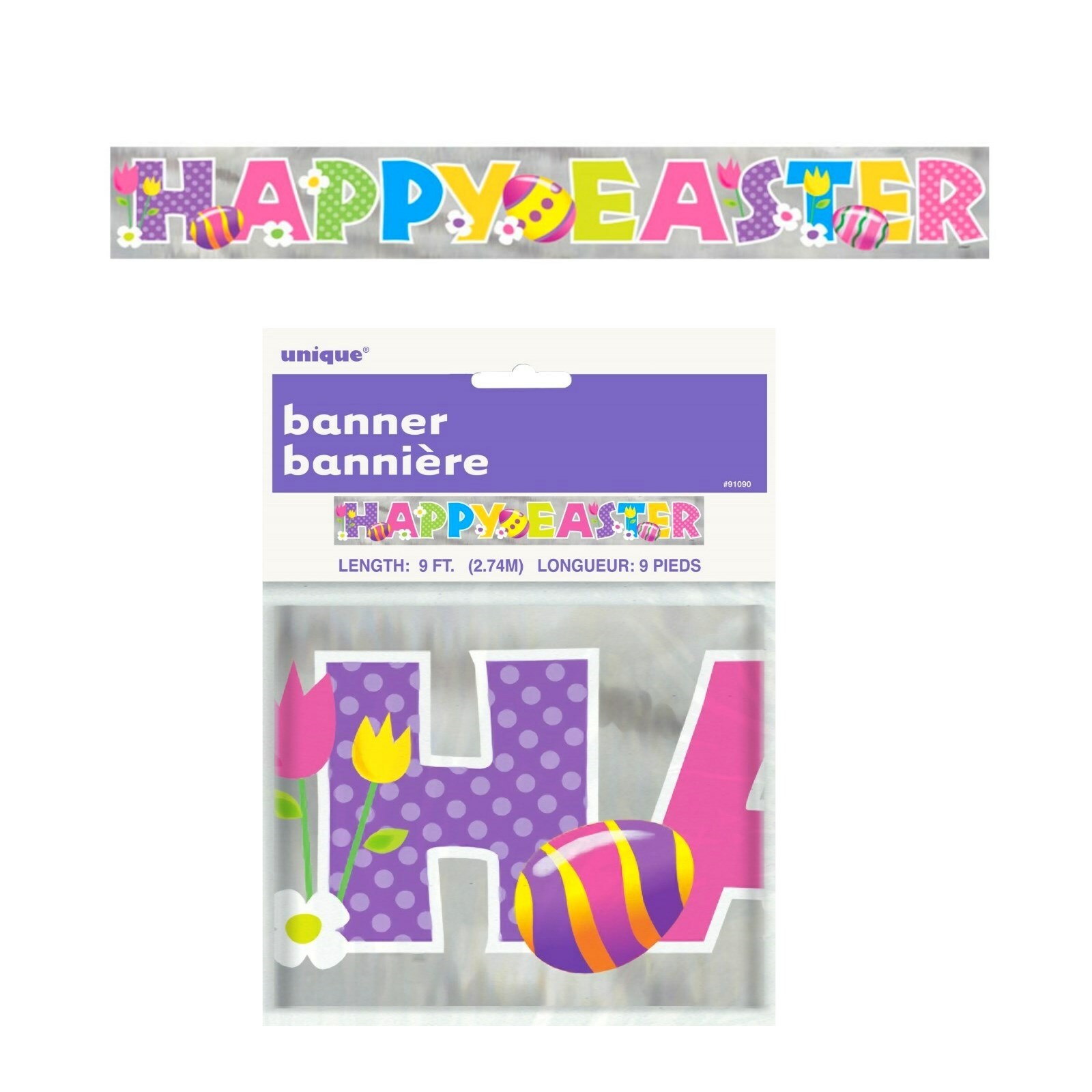 Happy Easter Foil Banner