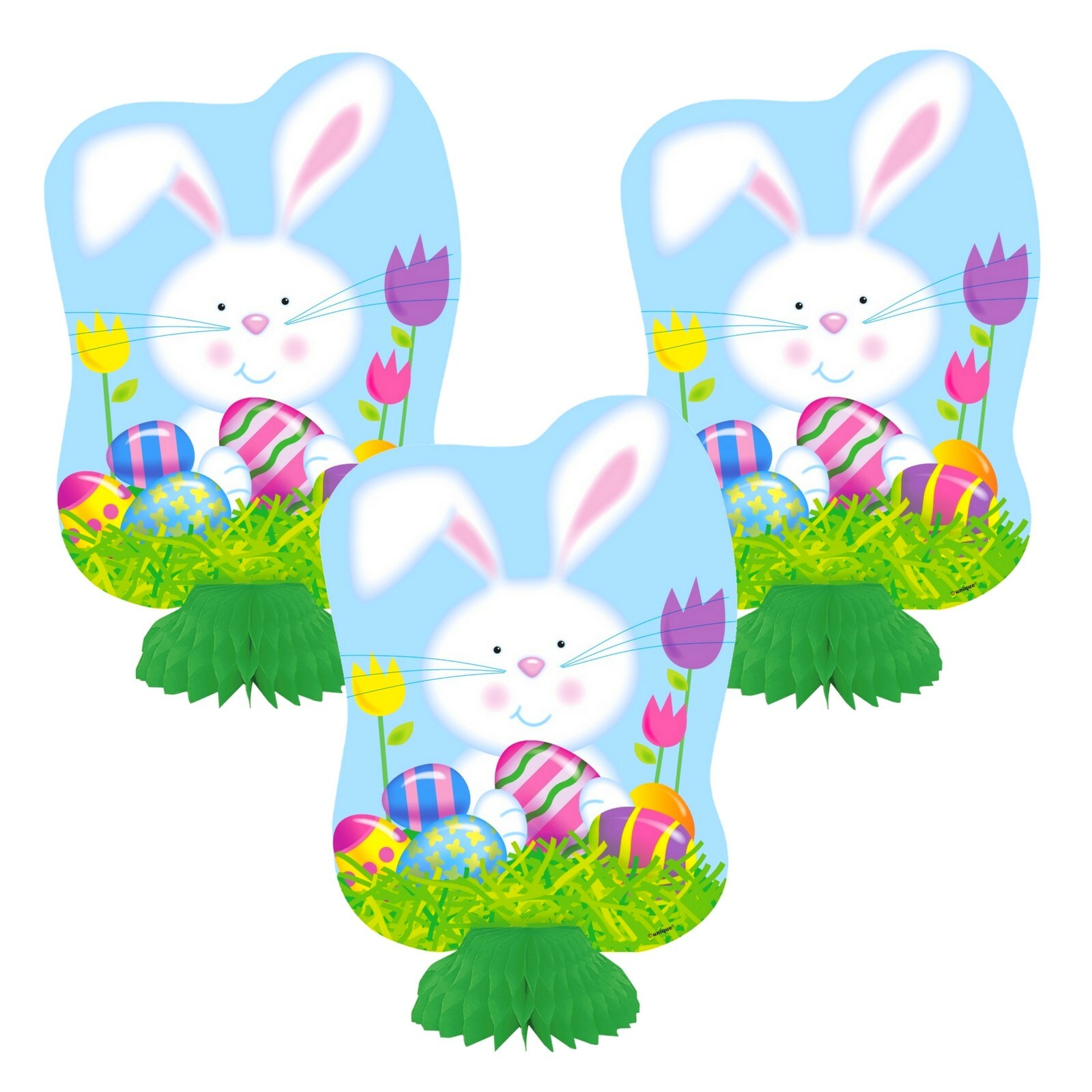 Easter Bunny Mini Honeycomb Centrepieces (Set of 3)