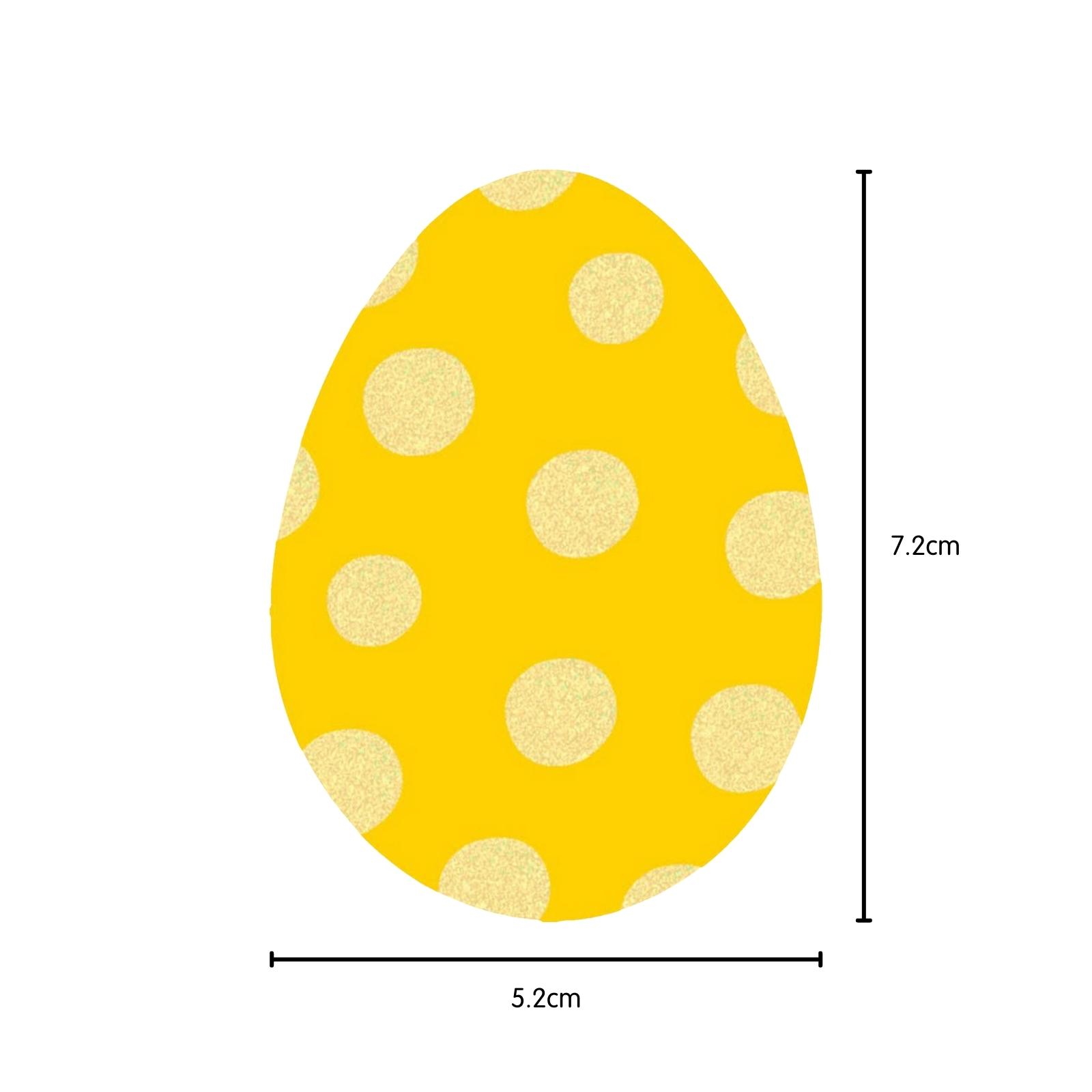 Mini Glitter Easter Egg Cutouts (Pack of 50) Easter Occasion