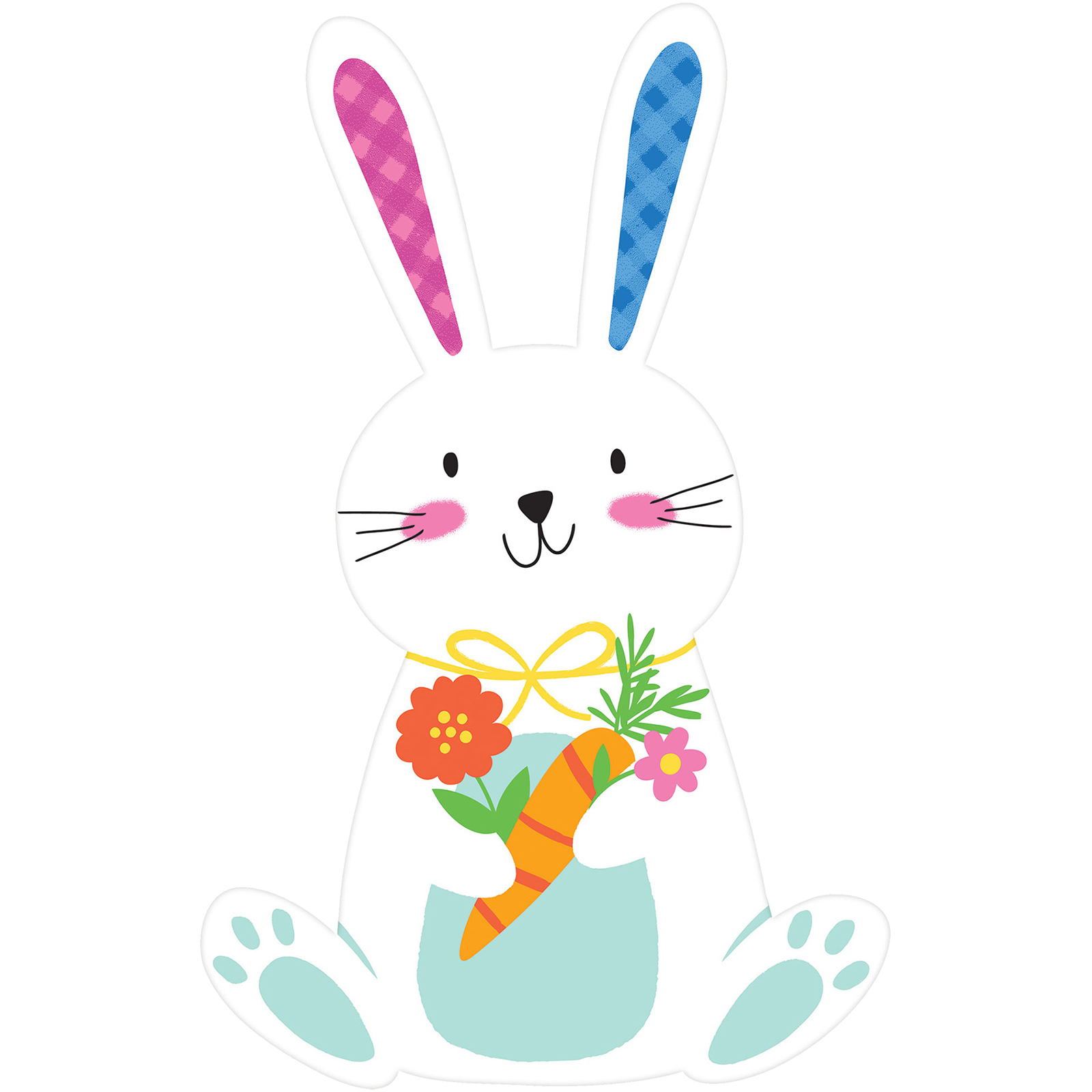 Easter Bunny With Carrot Cutout