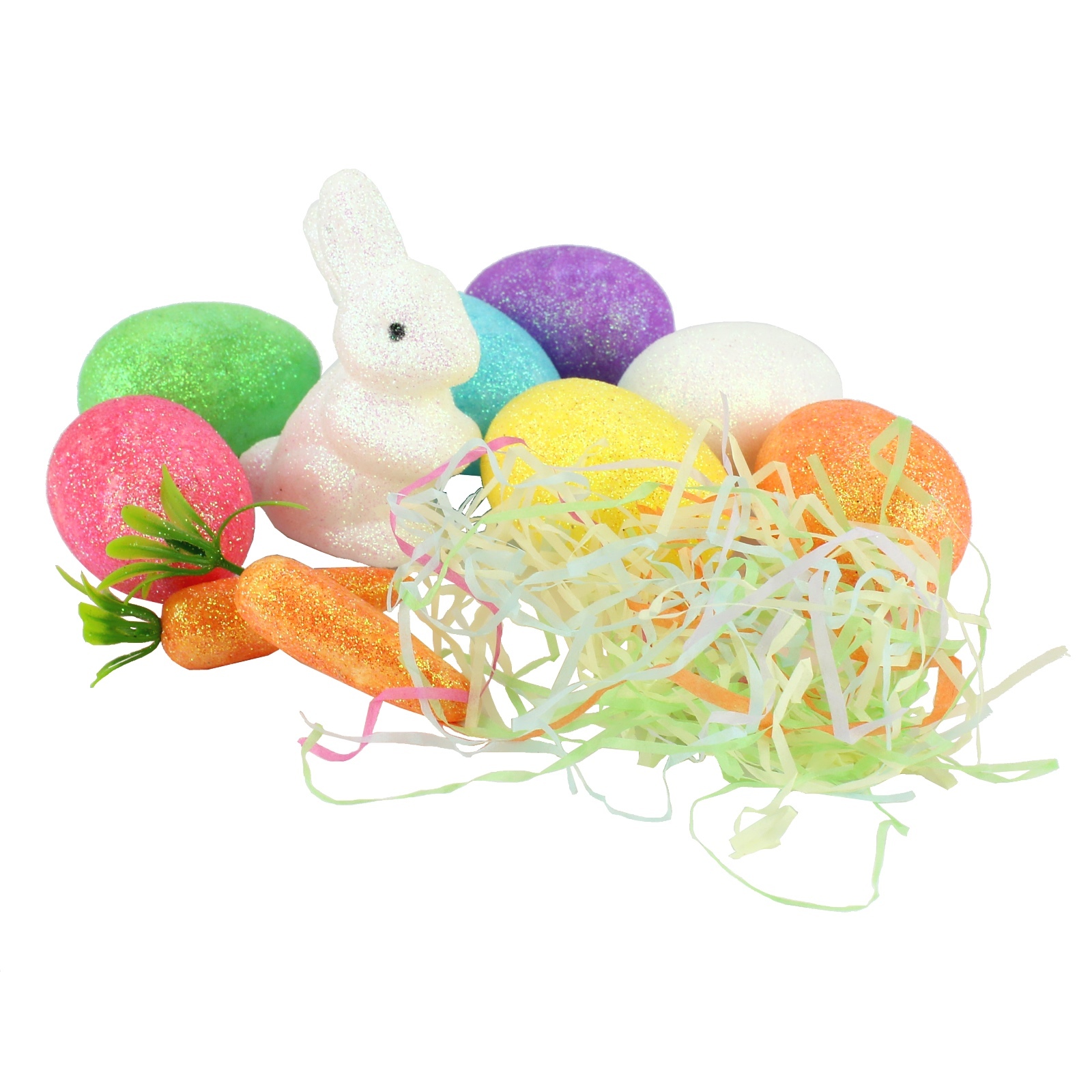 Glitter Foam Easter Decorations (Pack of 10)