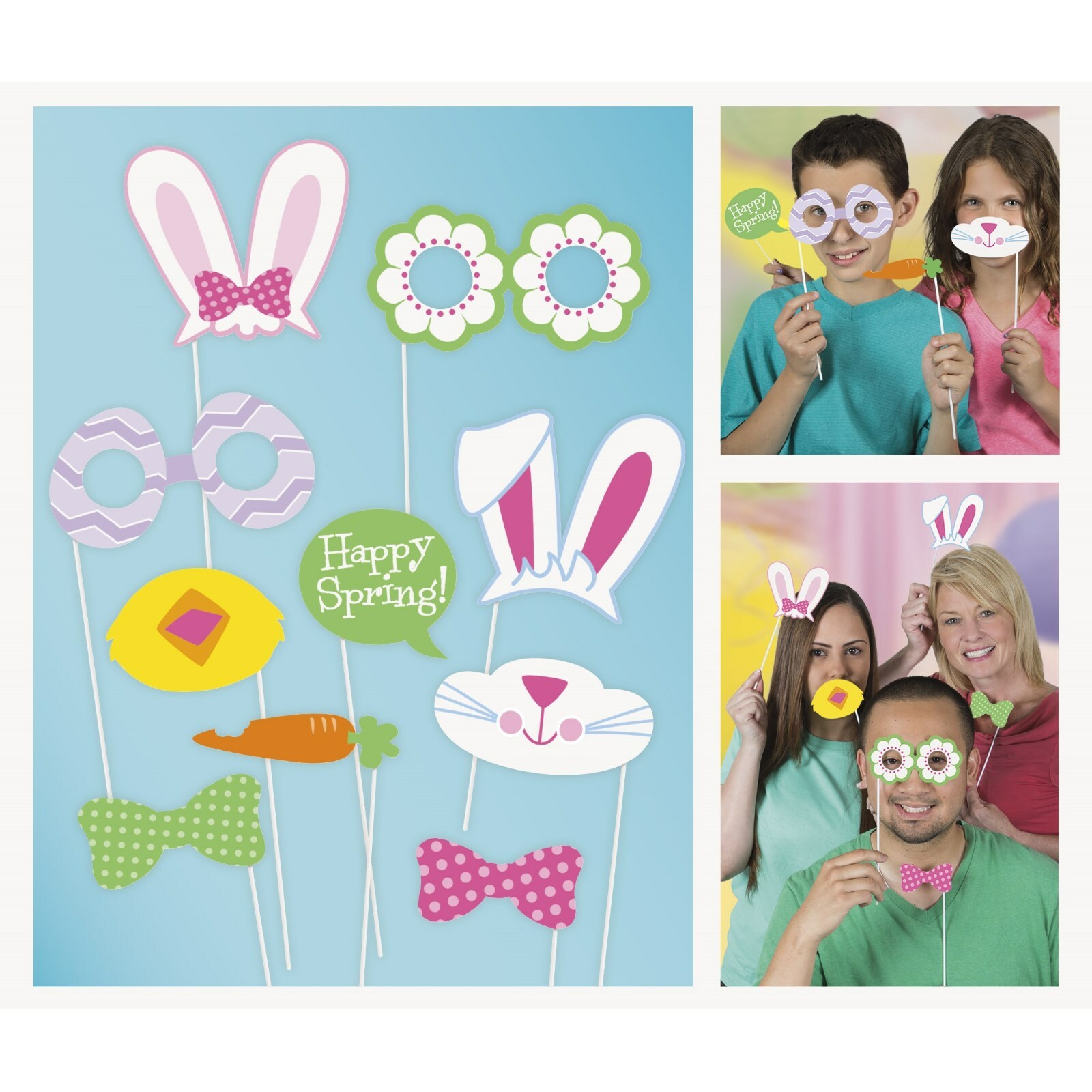 Easter Photo Booth Props (Pack of 10)