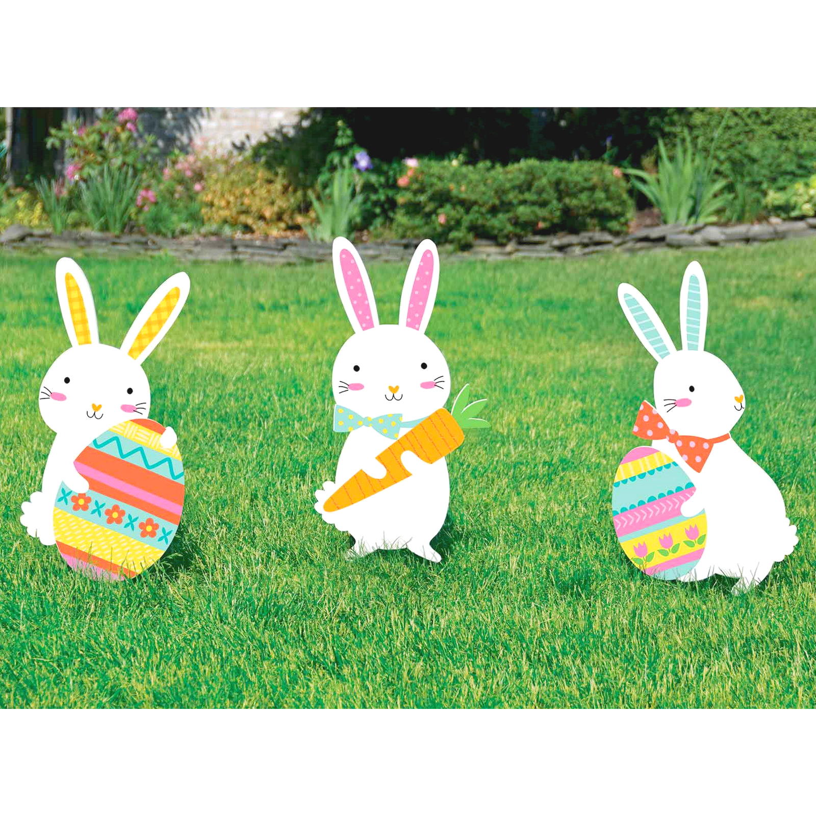 Easter Bunny Yard Signs (Pack of 3)