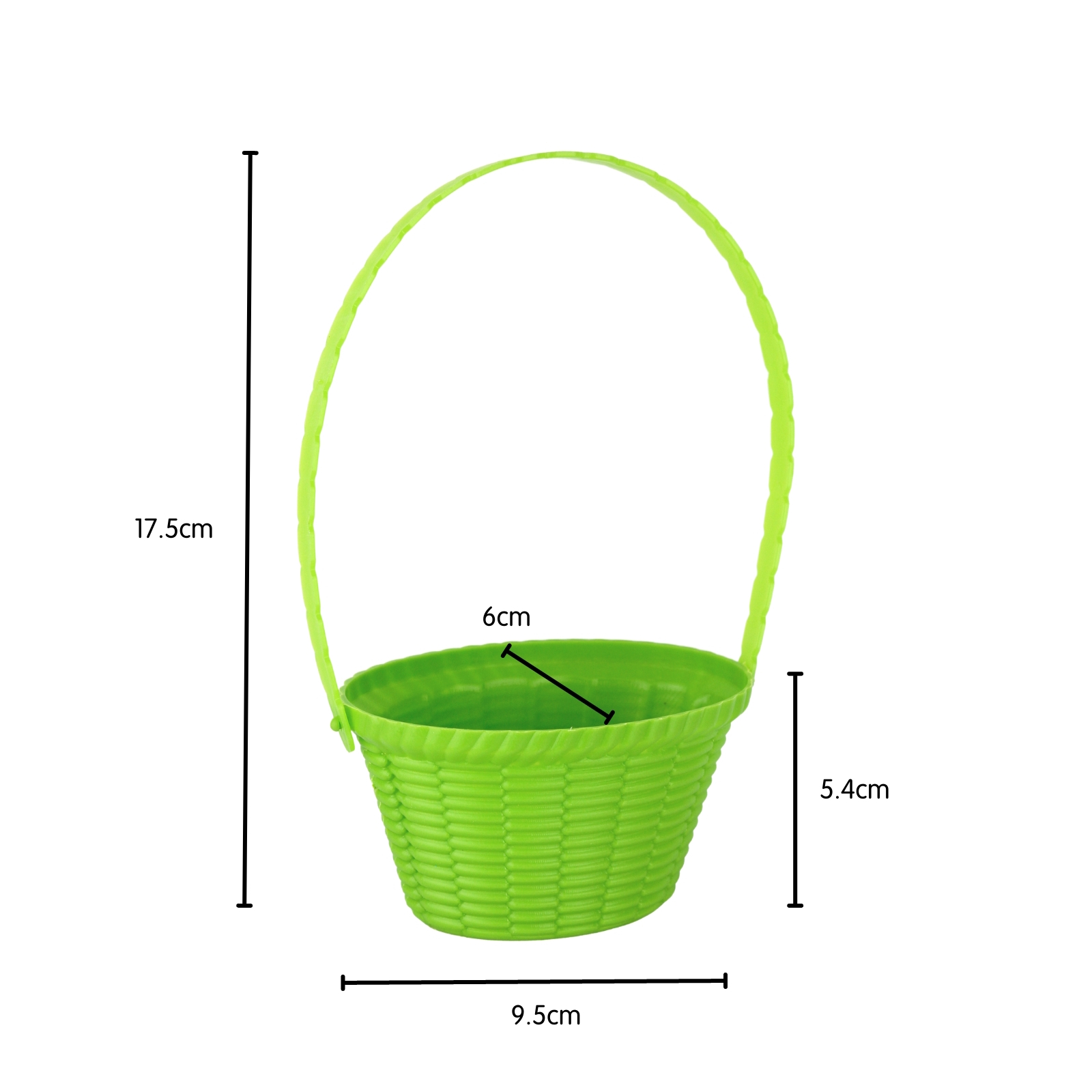 Mini Plastic Easter Baskets with Handle (Pack of 4) Easter Occasion