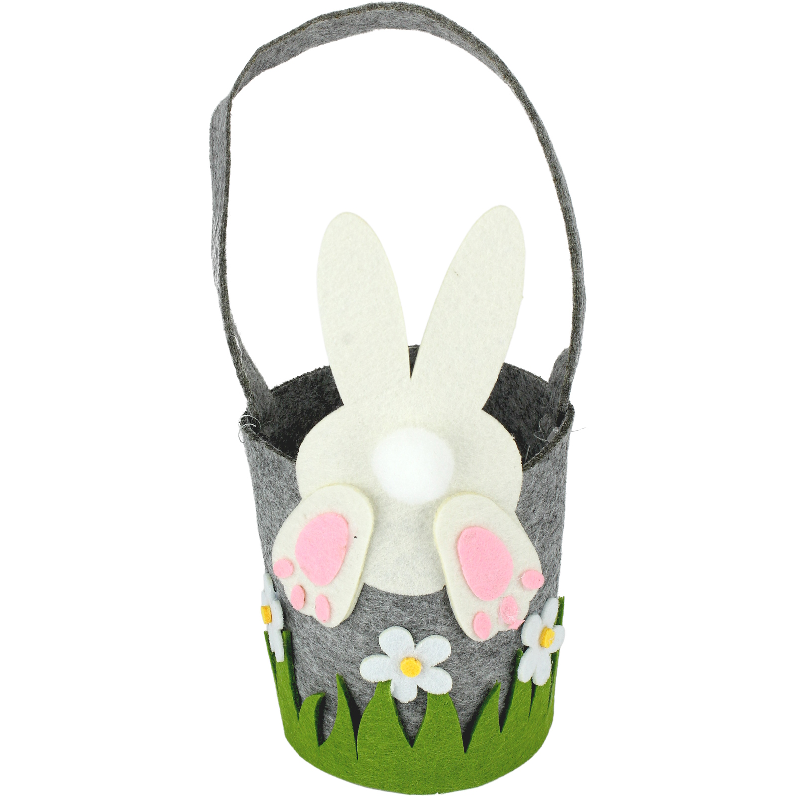 Felt Easter Bunny Basket with Handle