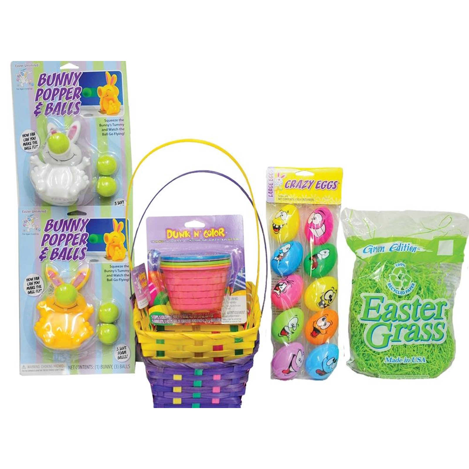 Purple Yellow Easter Basket Kit