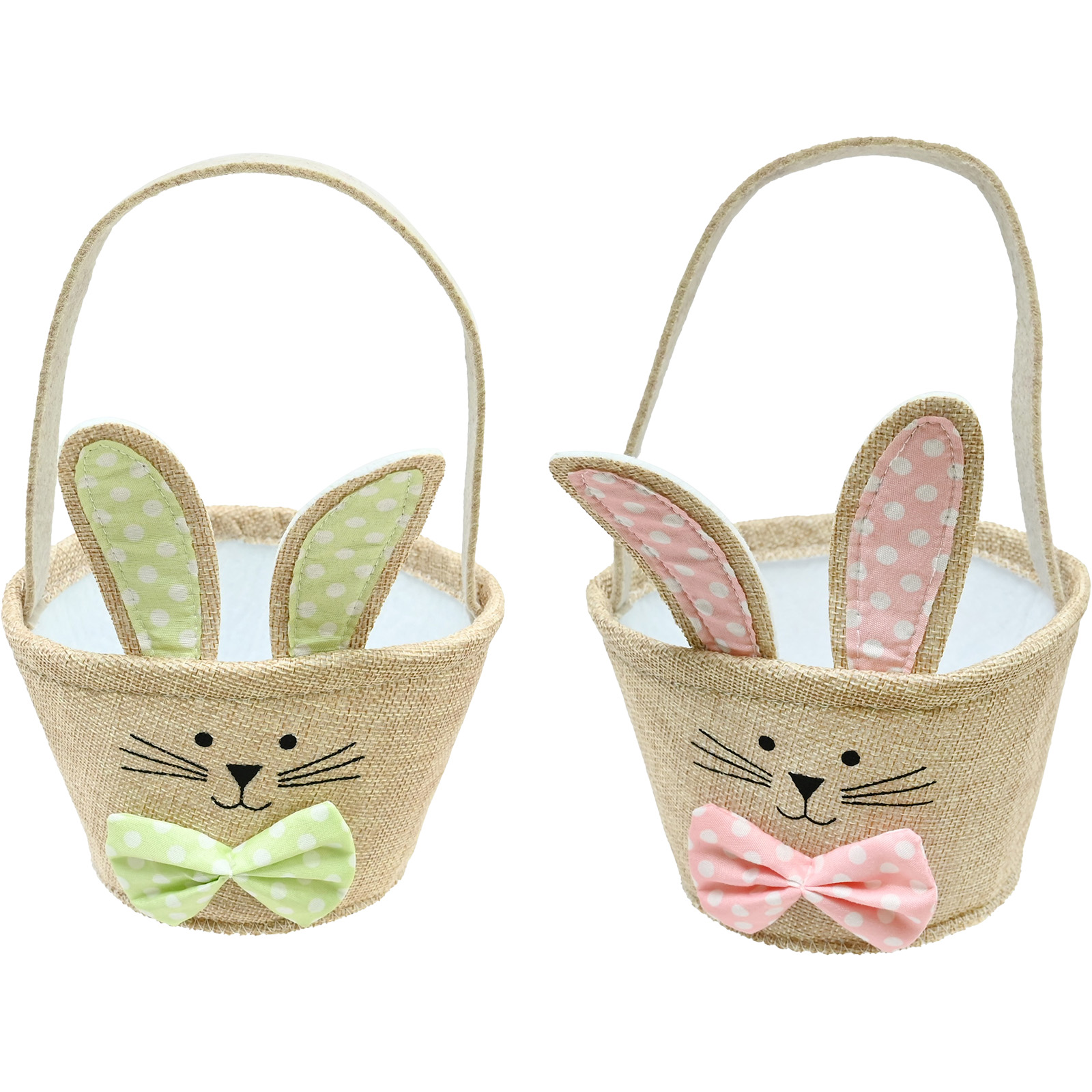Hessian Easter Bunny Basket (1 Only) 