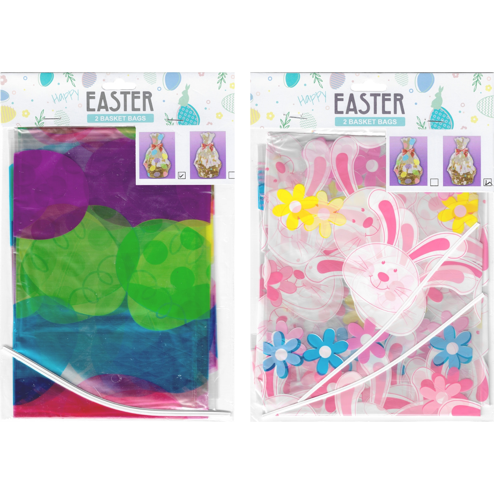 Easter Fun Basket Bags (Pack of 2)