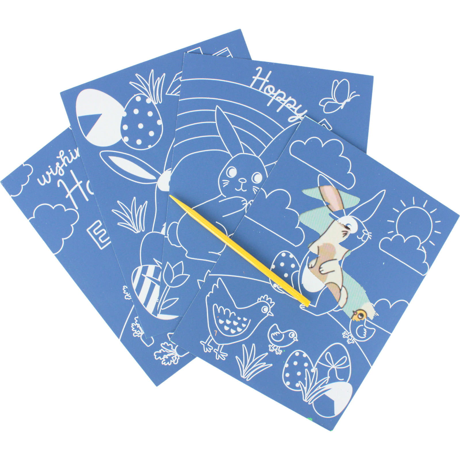 Easter Scratch Art Activity (Pack of 4)