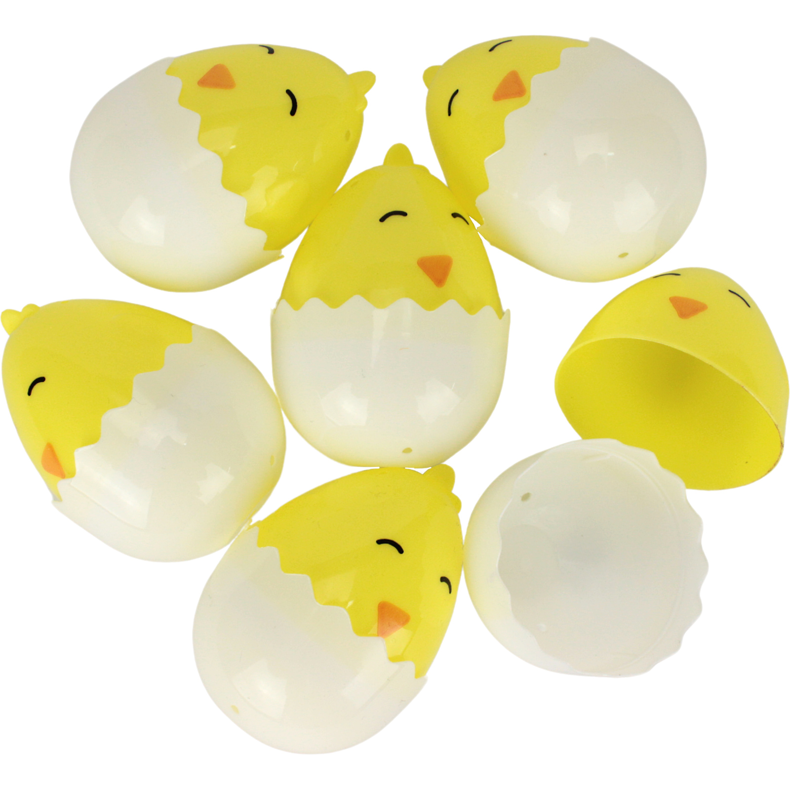 Fillable Easter Chick Eggs 6.5cm (Pack of 6)
